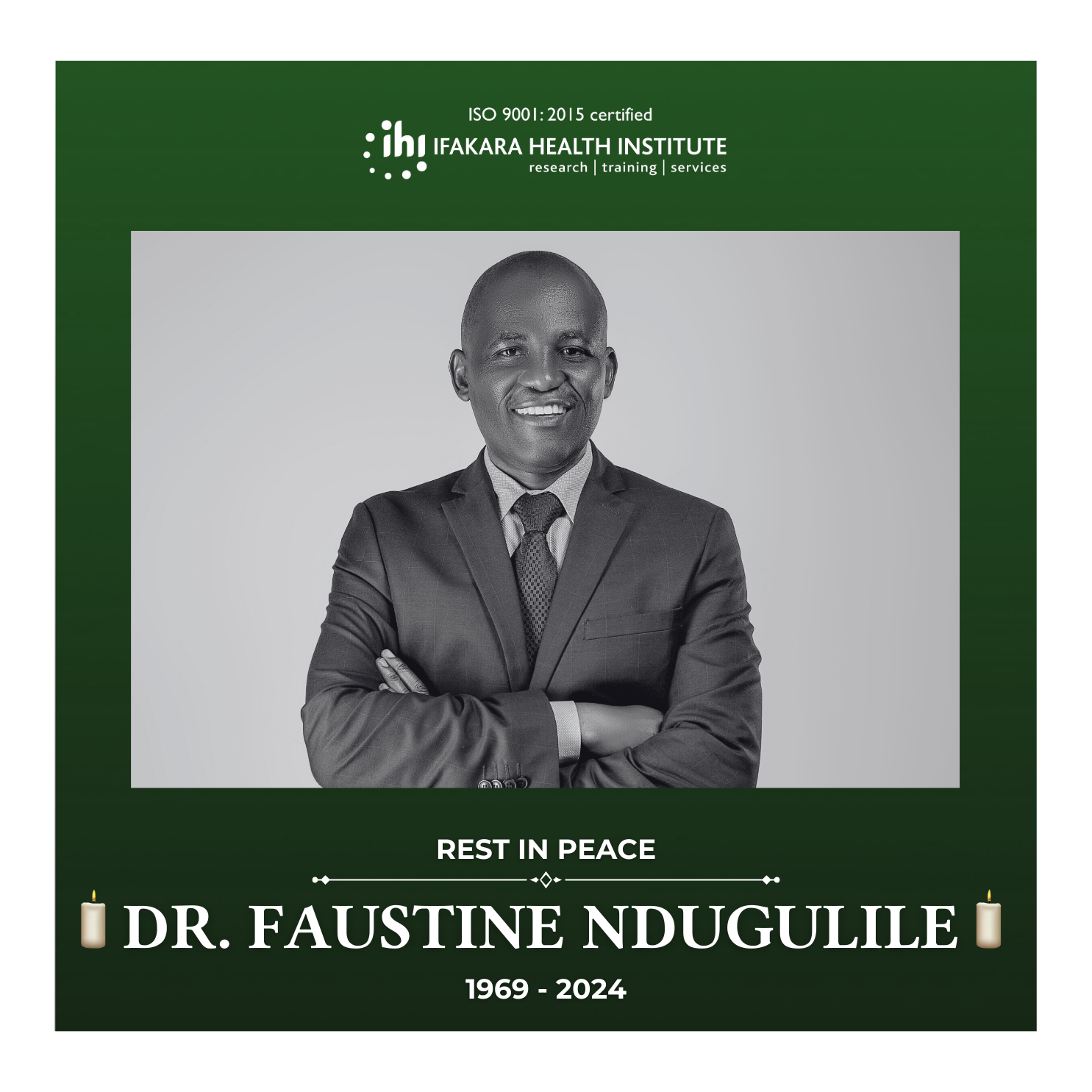 CONDOLENCES: Honoring the Legacy of Dr. Faustine Ndugulile