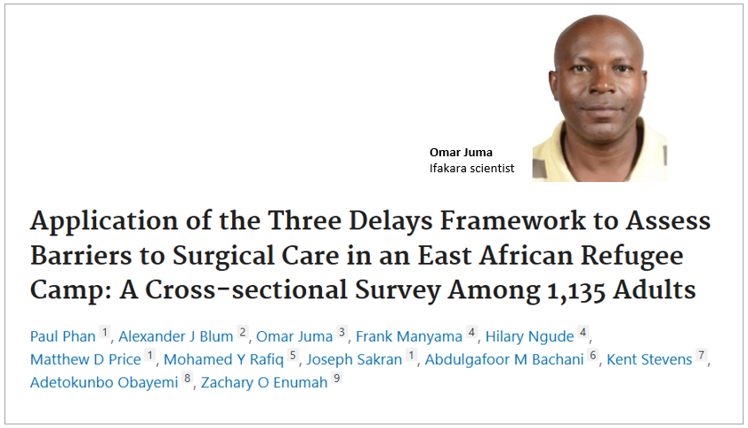 REFUGEE HEALTH: Evidence reveals barriers delaying surgical care for refugees in Tanzania