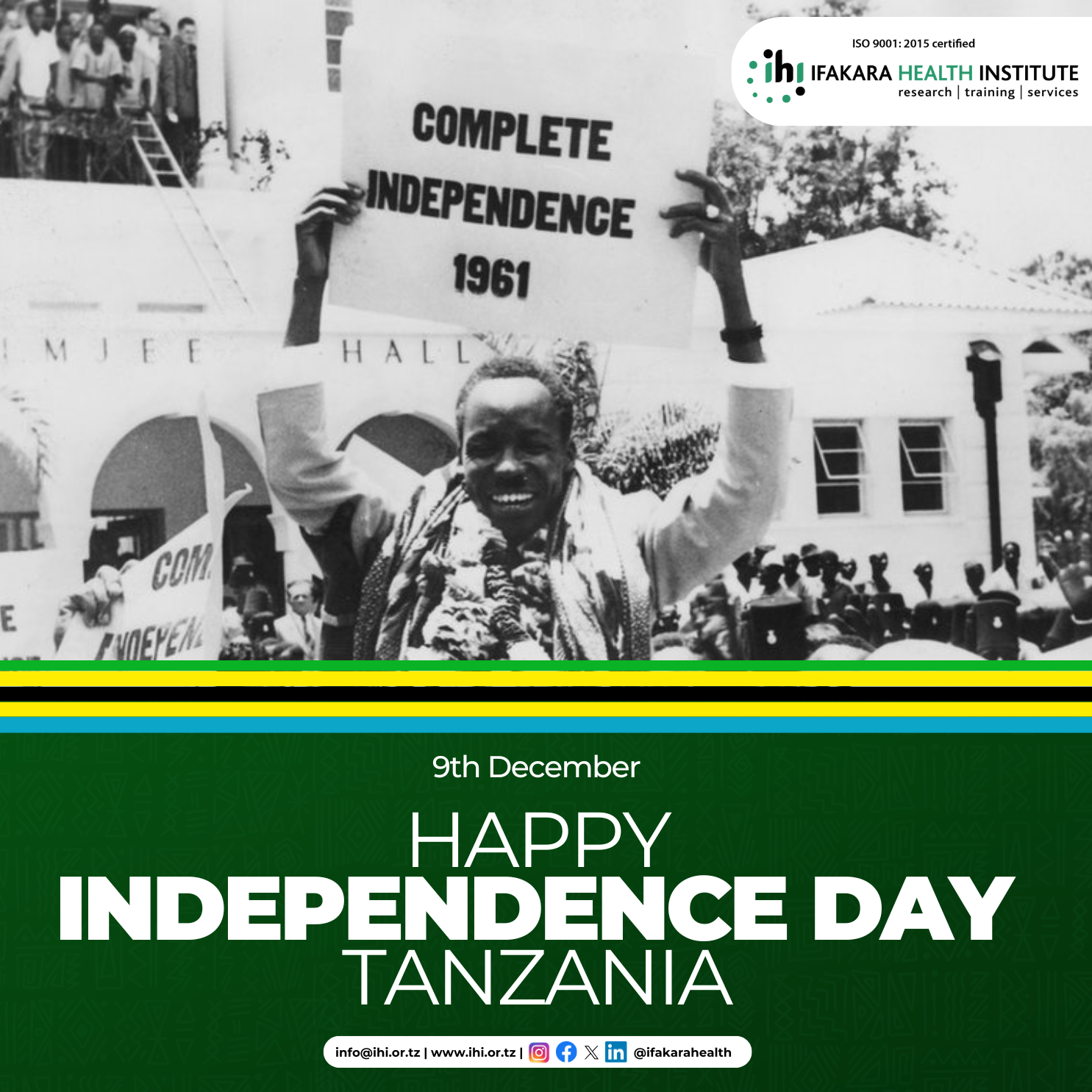 ANNIVERSARY:  Independence Day – Tanzania turns 63!