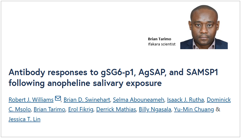 THIS IS NEW! Mosquito saliva could track malaria exposure