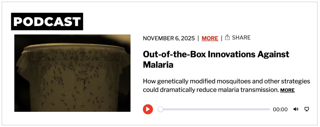 PODCAST:  Ifakara scientists featured on Foreign Policy’s “The Threshold”