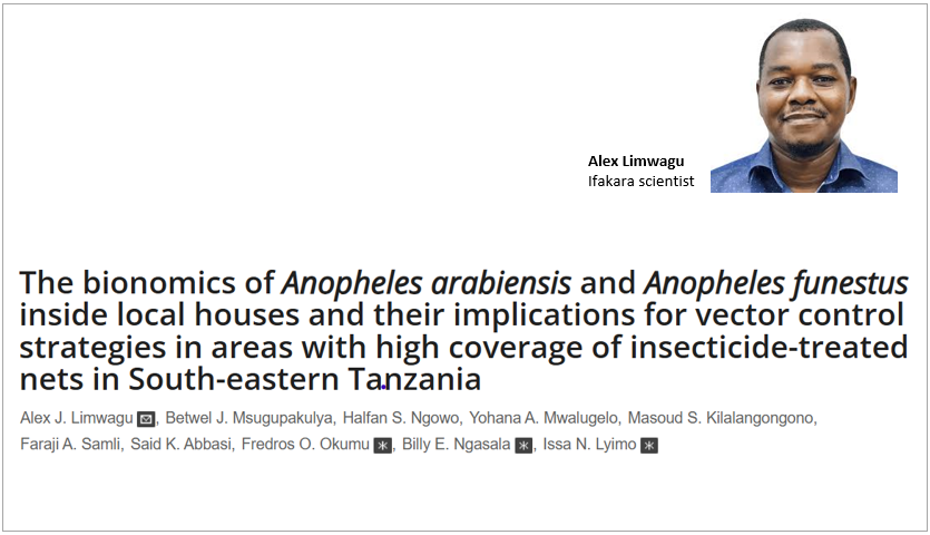 MALARIA CONTROL: Fresh evidence shows how to stop residual transmission