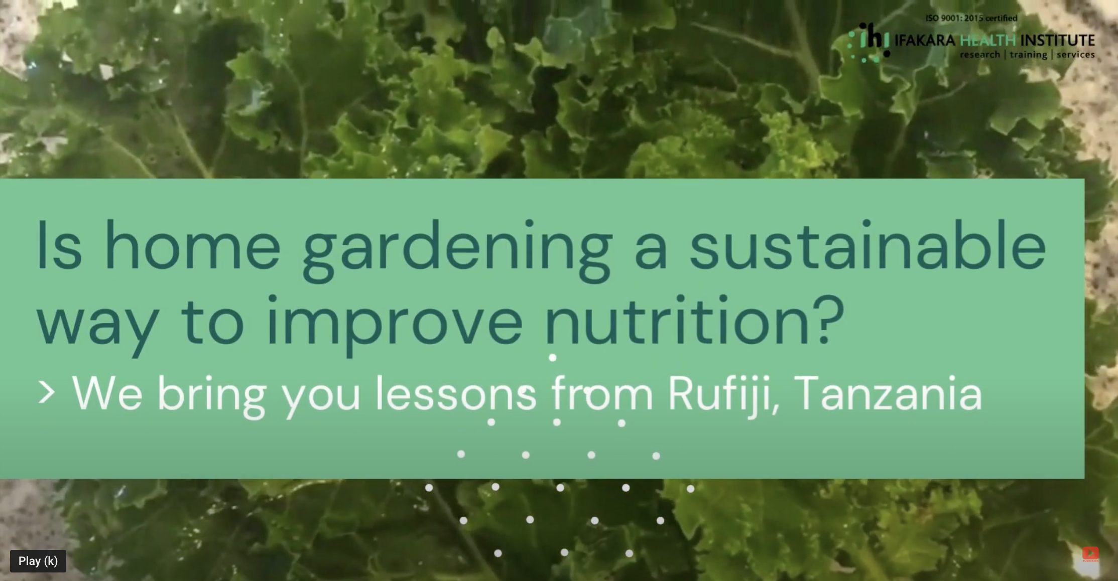 Is home gardening a sustainable way to improve nutrition?