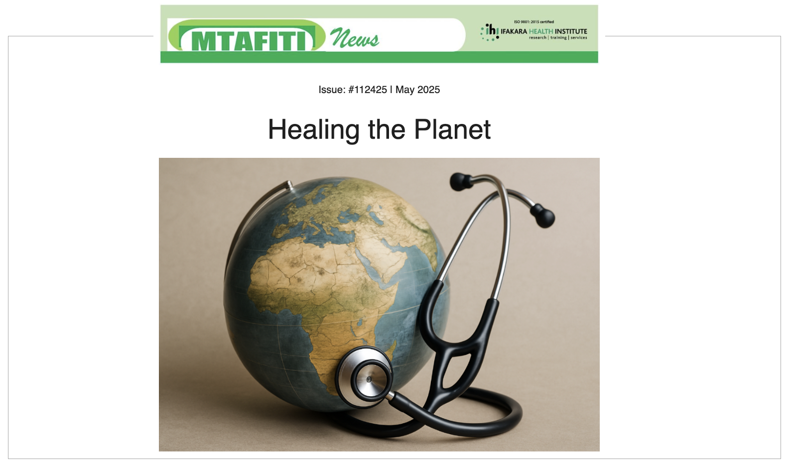MTAFITI: Healing the Planet