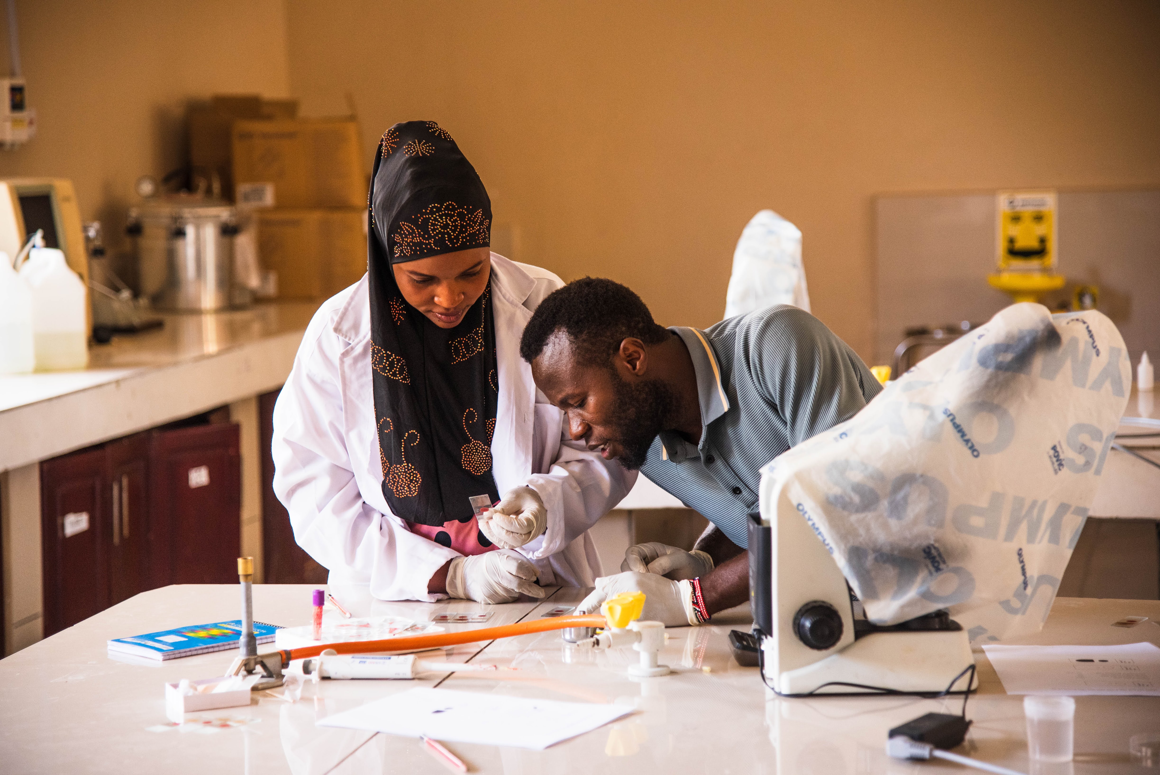 TRAINING: Lab technicians strengthen malaria diagnosis skills