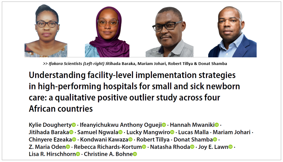 NEWBORN HEALTH:  Simple hospital practices could improve care for sick newborns across Africa