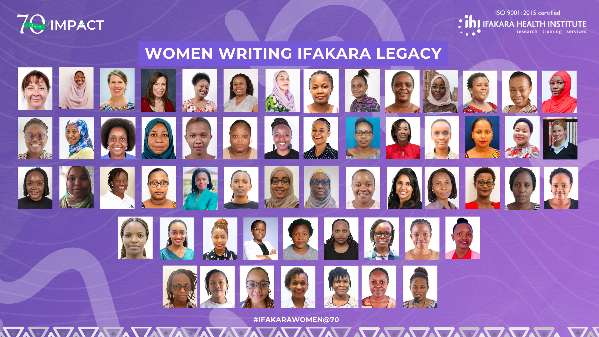 #IFAKARAWOMEN@70: Trailblazers in action - Writing Ifakara's research legacy