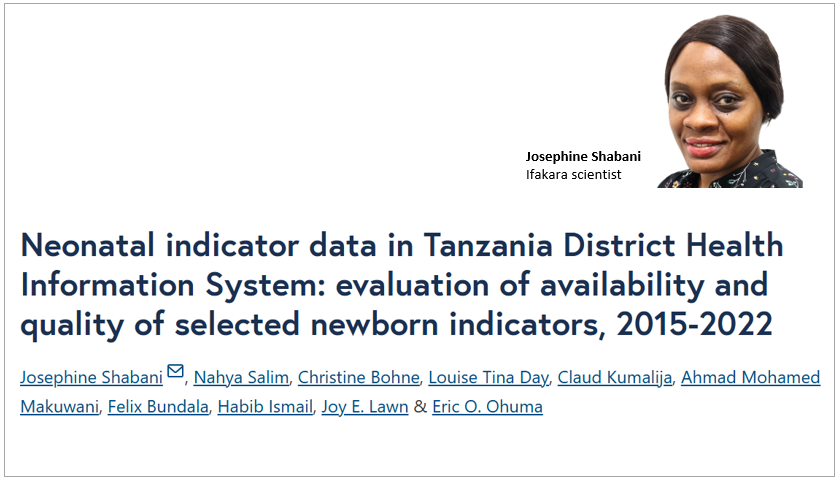 MATERNAL HEALTH: Strengthening health data systems for mothers, newborns