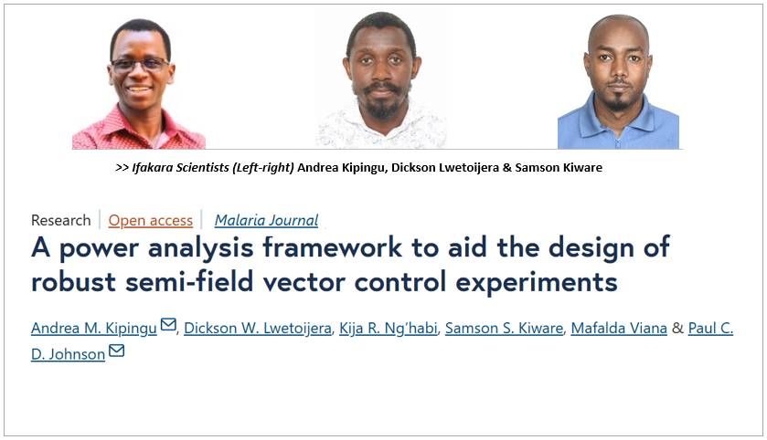MALARIA CONTROL: Study offers blueprint for better trials in semi-field settings