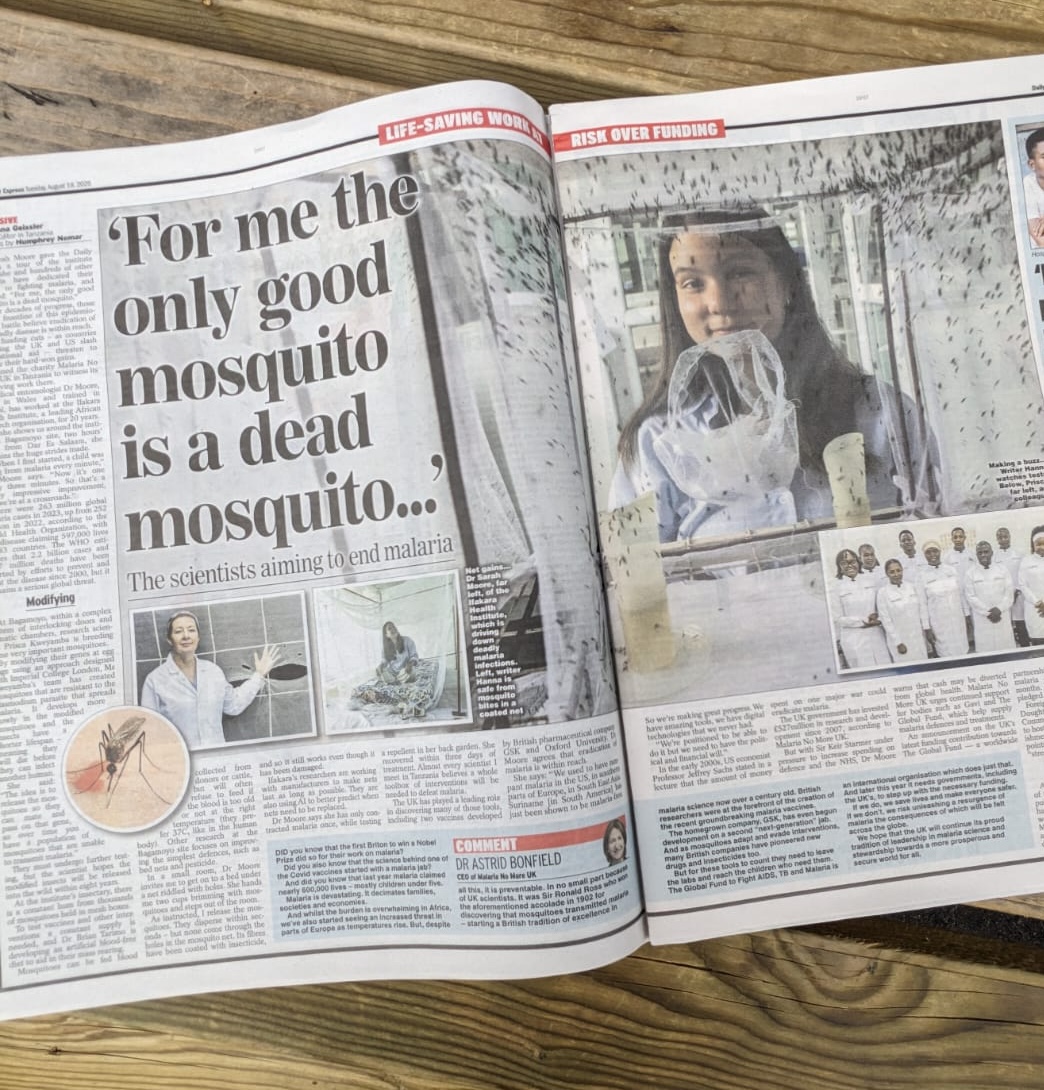 FEATURE:  Read UK’s The Daily Express article spotlighting Ifakara on the frontline against malaria