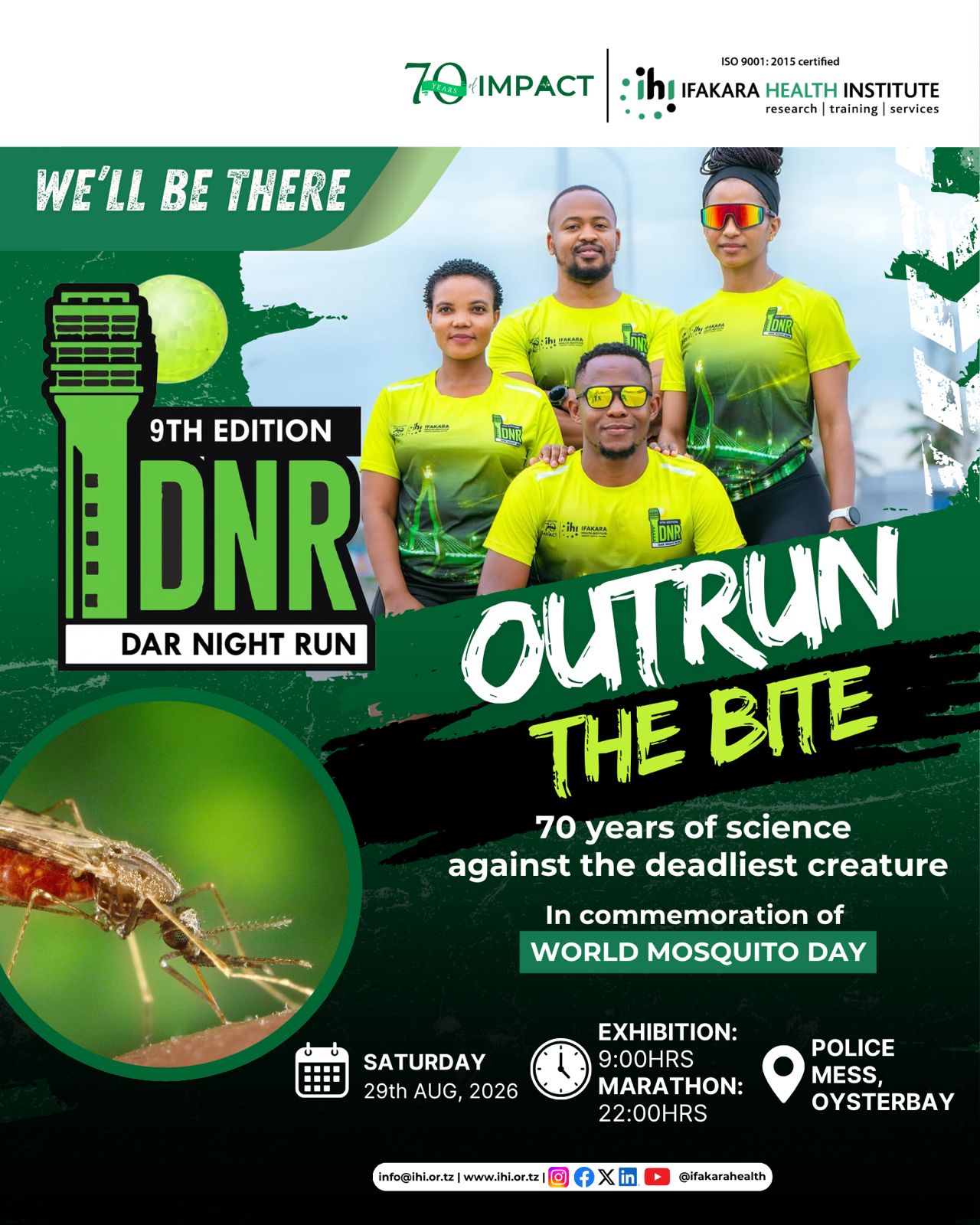 ENGAGEMENT:  Ifakara joins Dar Night Run 2026 to mark mosquito day