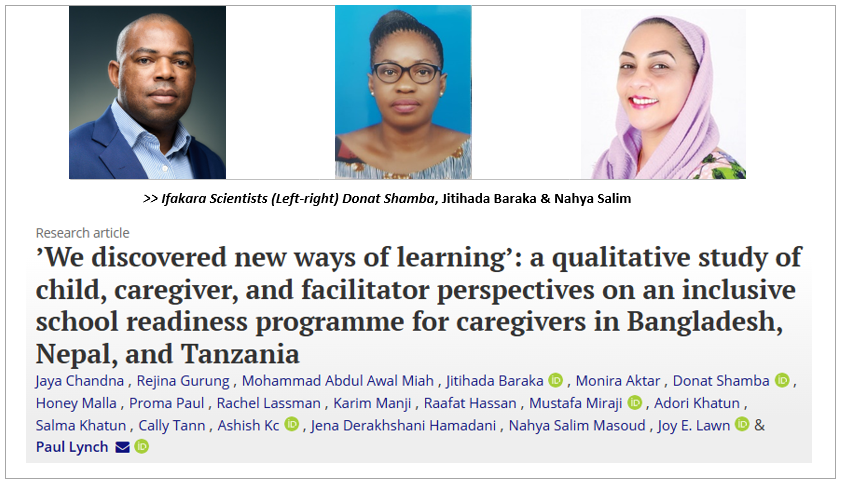 CHILD DEVELOPMENT: Scientists share valuable lessons from inclusive school readiness programme