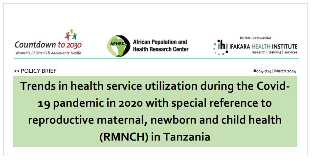 COVID-19: Study finds modest effect of pandemic to service utilization in Tanzania facilities