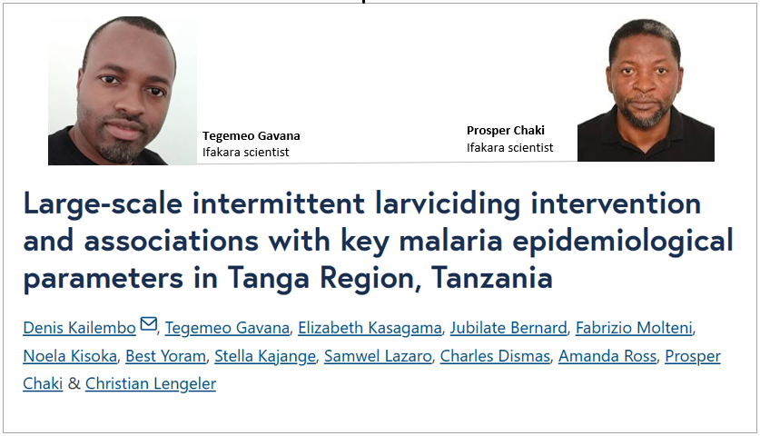 LARVICIDING: Small gains, big value in the fight against malaria