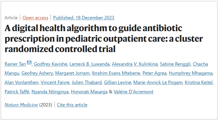 GROUNDBREAKING: This digital tool can reduce antibiotic prescriptions in children