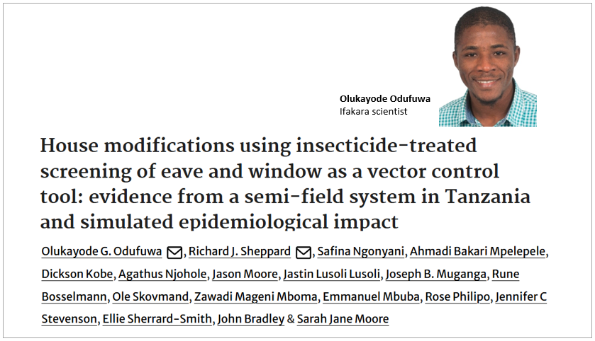 MALARIA CONTROL: Insecticide-treated window screens show promise in keeping mosquitoes out